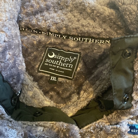 Simply southern size extra extra large, Sherpa pull over jacket - Picture 3 of 11